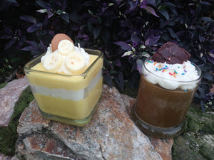 Dessert and Drink Candles. Soy Blend & Gel Wax Candles